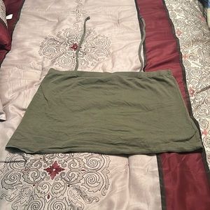 Venezia Jeans Clothing Co. green halter top with straps to make tank top - 14/16